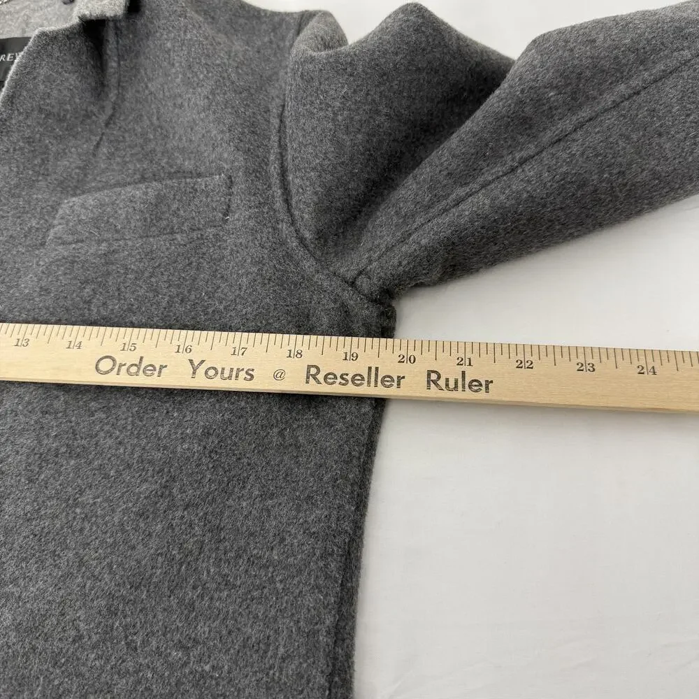 J Crew Blazer Womens 12 Gray Wool Blend One Button Knit Unlined Jacket - Picture 6 of 7